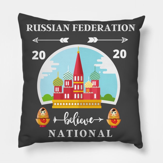 Russia 2020 Pillow by Grishman4u