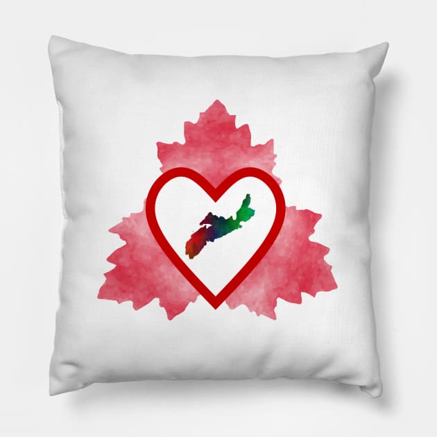 ATLANTIC Canada Nova Scotia Pillow by SartorisArt1