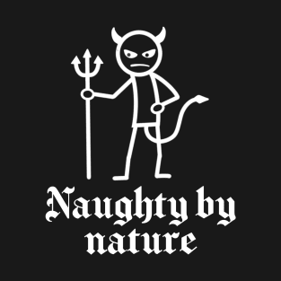 Naughty by Nature Devil Stick Figure T-Shirt