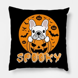 Spooky Dog Halloween French Bulldog Pillow