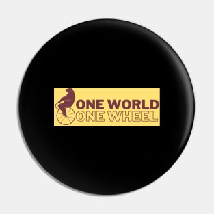 Bär Einrad one World Artist Zirkus Pin