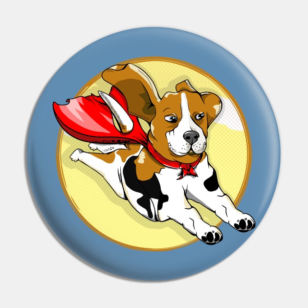 Super Beagle Pin by mailboxdisco