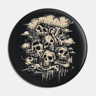 Skulls And Bones Pin