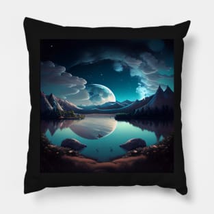 The Winter Night Sky Pillow