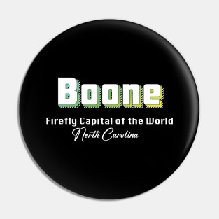 Boone North Carolina Yellow Text Pin