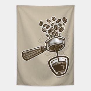 Not Going To Waste My Shot... of Espresso! In Color! Tapestry