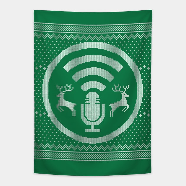 SYSK Ugly Christmas Sweater Tapestry by Stuff You Should Know