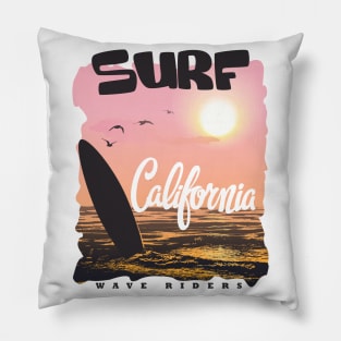 Surf California Pillow