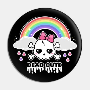 Dead Cute | Kawaii Skull | Pastel Goth Pin