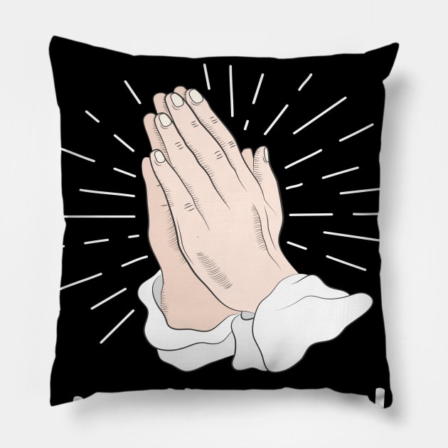 Praying For Hollywood Pillow by blakelan128