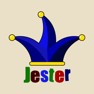 Jester with jester hat in color blue T-Shirt