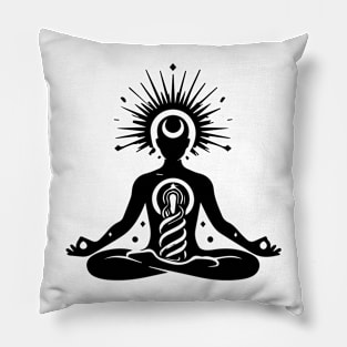 yoga design Pillow