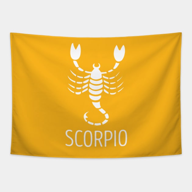 Astrological Zodiac Tee Shirts - Scorpio the Scorpion Tapestry by Nonstop Shirts