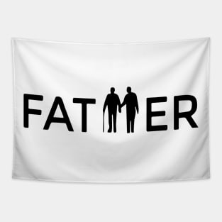 Design template on the theme of family love, father and son Tapestry