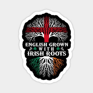 English Grown with Irish Roots Magnet