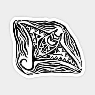 Manta Ray Block Print Magnet