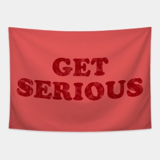 Get Serious - Retro - Red Tapestry