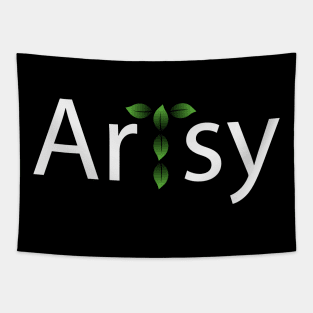 Artsy being artistic typographic logo Tapestry