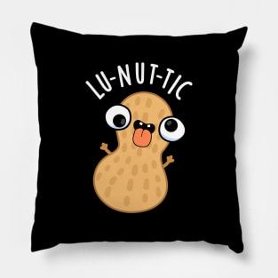 Lu-nut-ic Funny Peanut Puns Pillow