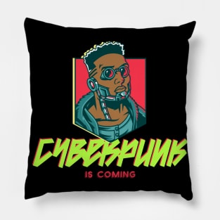 Cyberpunk Future Is Here 2077 Pillow