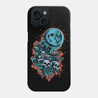 Man Sun Moon Skulls Phone Case