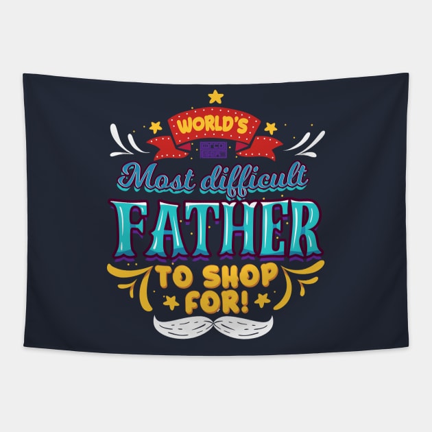 Funny Hard Shop For Last Minute Fathers' Day Gift Tapestry by porcodiseno