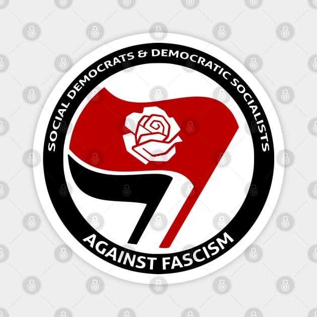 Social Democrats & Democratic Socialists Against Fascism Magnet by Mahboison