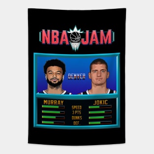 NBA JAM - Denver Basketball Tapestry