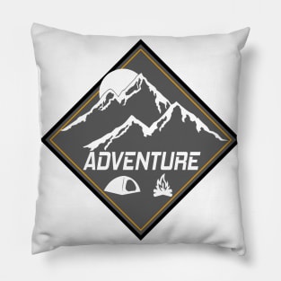 ADVENTURE Go Camping - The Wild Awaits Pillow