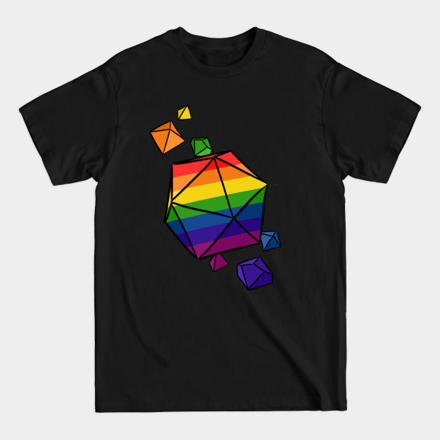 Disover Pride Flag Dice - Dice - T-Shirt