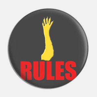 Paw Rules Pin