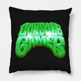 CONSOLE GAMER Green Graffiti Pillow