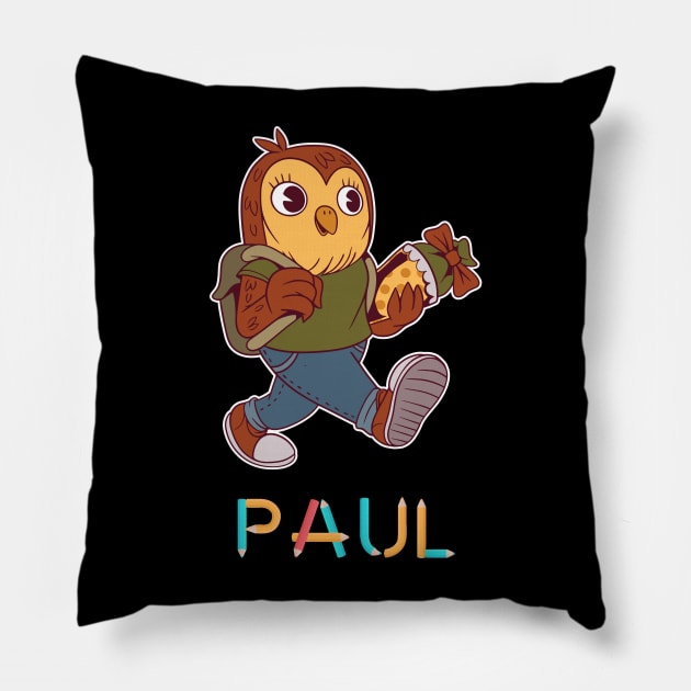 Einschulung Eule Paul Pillow by DePit DeSign