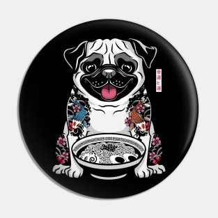 tattoo pug ramen lover Pin