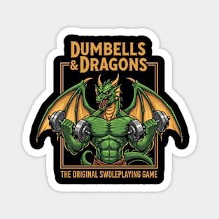 Dumbells and Dragons Magnet