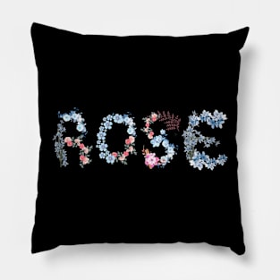 Rose Design Pillow