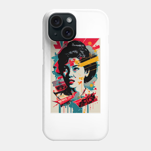 Vintage woman in pop-art style Phone Case by loucaski