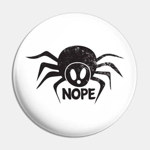 nope Spider Pin by Jess Adams