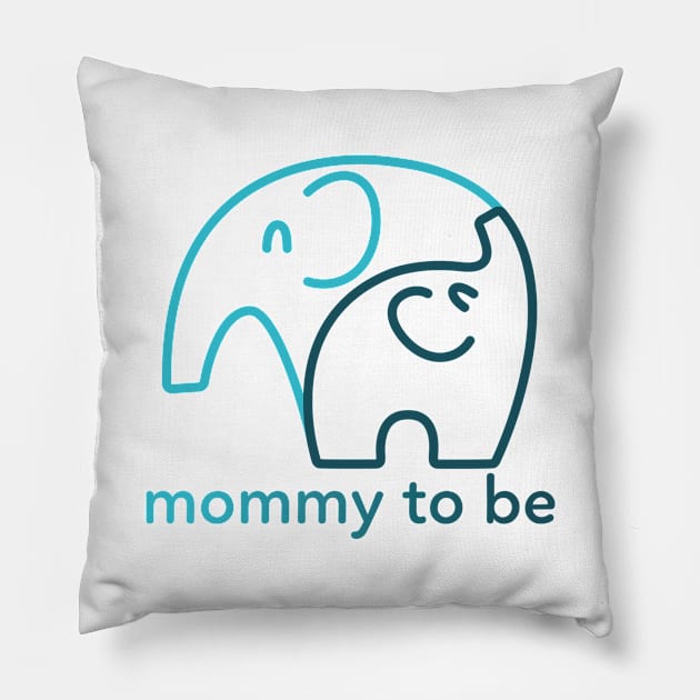 mommy to be pregnancy announcement Pillow by Lovebubble Letters