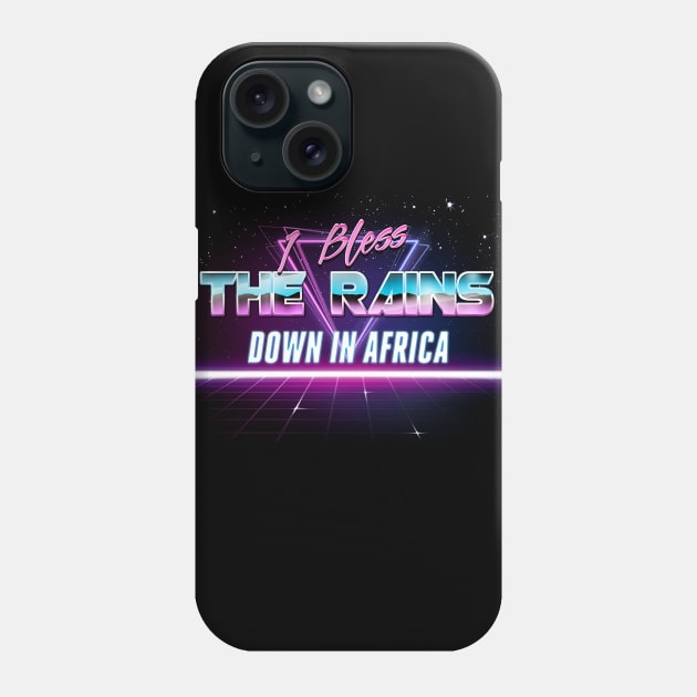 I Bless The Rains Down In Africa - Vaporwave Aesthetic Nihilism Design Phone Case by DankFutura