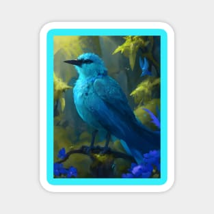 Blue Bird of paradise Magnet