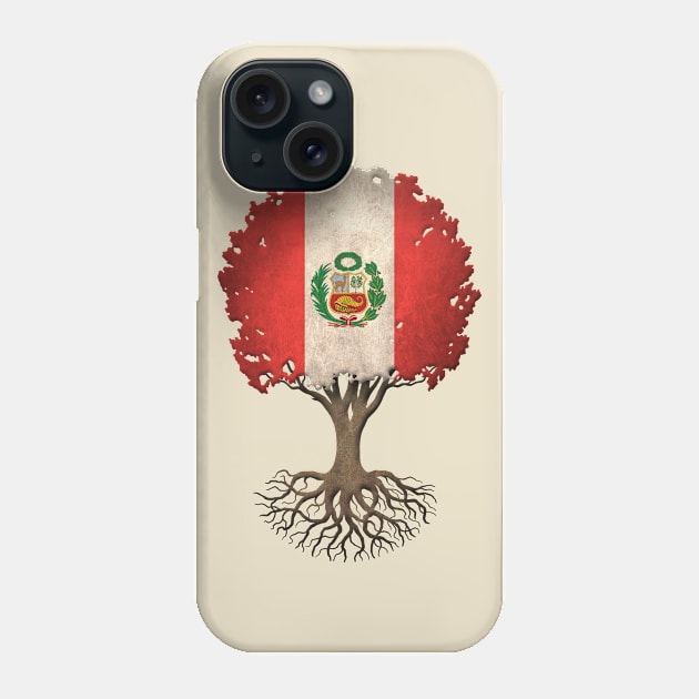 Tree of Life with Peruvian Flag Phone Case by jeffbartels