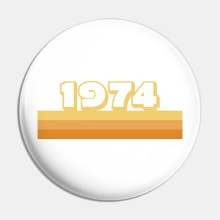 1974 classic vintage design Pin