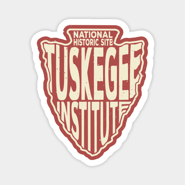 Tuskegee Institute National Historic Site name arrowhead Magnet by nylebuss