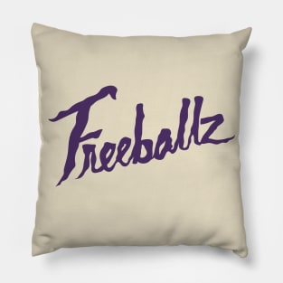 Freeballz Logo Purple Pillow