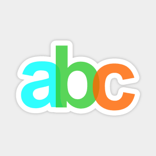 Alphabets A, B, and C Magnet
