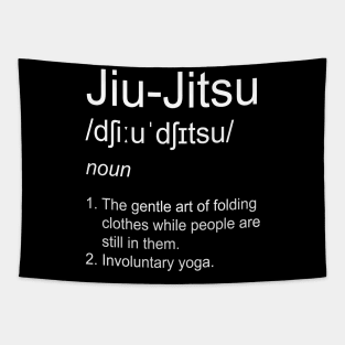 Brazilian Jiu-Jitsu BJJ Men Kids Ju-Jitsu Definition Tapestry