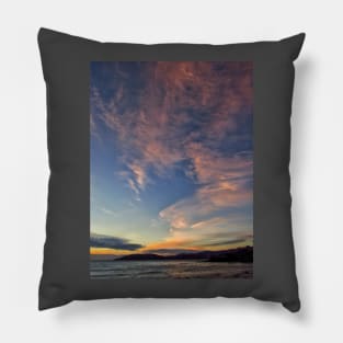 Pastel clouds at twilight Pillow