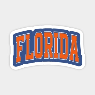 Florida - college university font letters text word basketball baseball softball volleyball hockey football lover fan player christmas birthday gift for men women kids mothers fathers day dad mom vintage retro Magnet