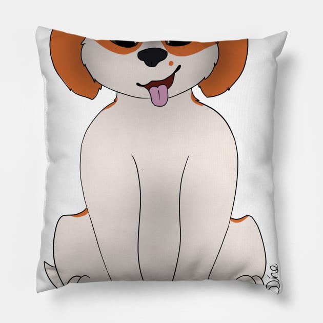 Tucker Cavalier King Charles Pillow by Dino's Designs